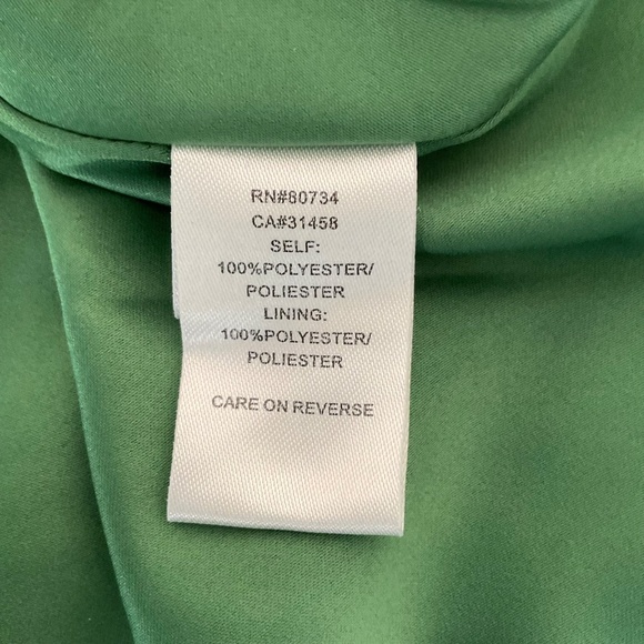 BCBGeneration Apple Green Knotted Strap Pleated Empire Babydoll Daytime Dress 6 - Picture 10 of 14